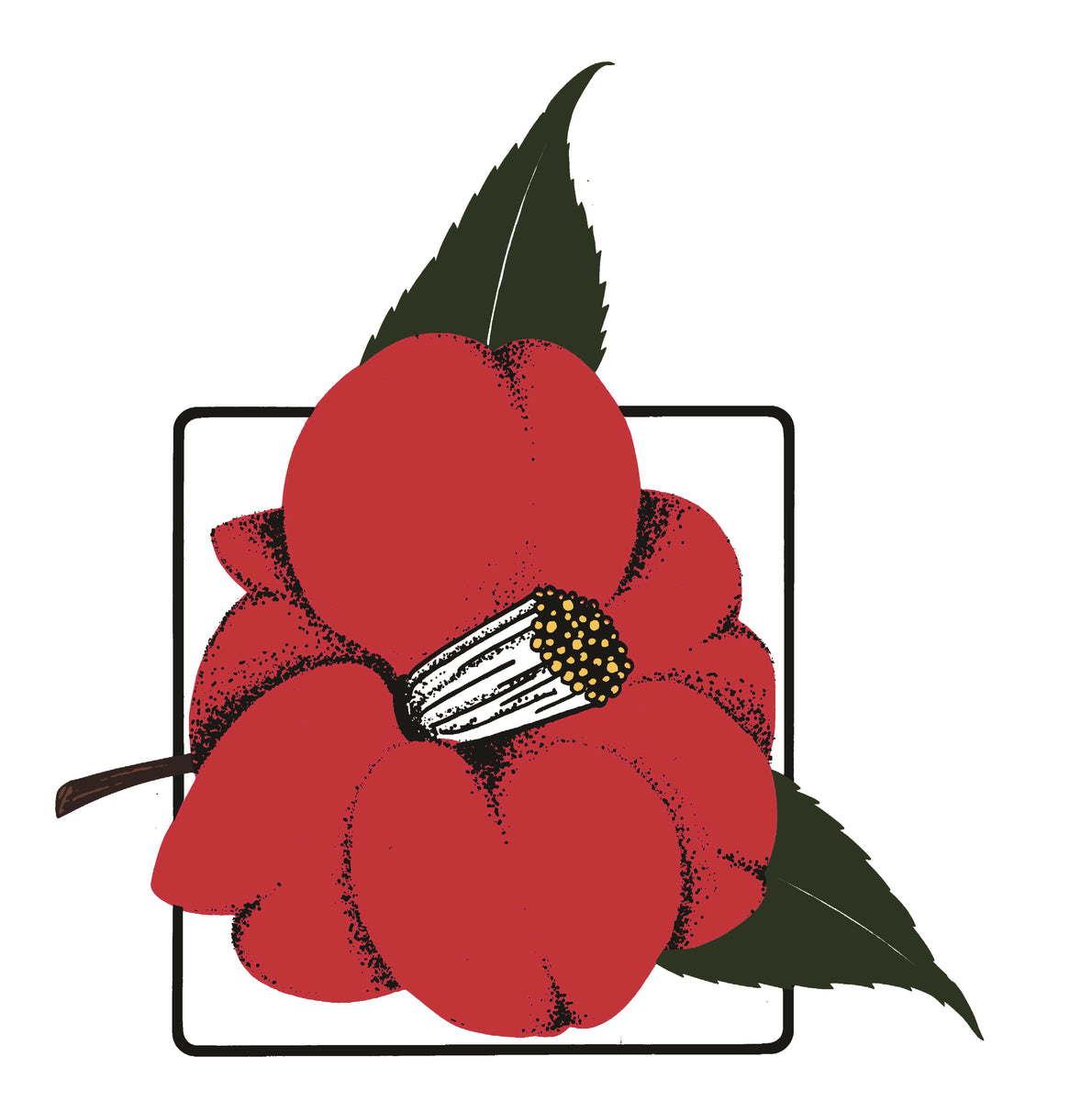 Camellia Flower Sticker – CJ's Sticker Shop